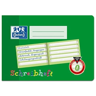 Abbildung von Schreibheft A5 Lineatur 0 quer 16 Seiten Oxford
