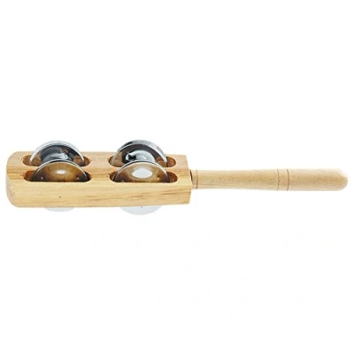 Abbildung von Betzold Musik Kleiner Schellenstab Schellen Kinder Musikinstrumente Kindergarten Glocken Glockenstab Schellenrassel Rassel Stab Holzspielzeug