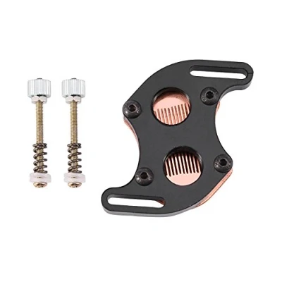 Abbildung von Richer R PC Water Cooling Block, Mini South Bridge Kühlwasser Block Wasserkühlblock,Flüssigkeitskühler mit Rot Kupfer Basis für 4,4 5,8cm Diagonale Mainboard Computer