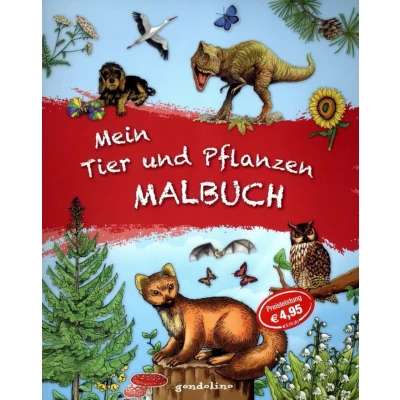 Abbildung von Mein Tier und Pflanzen Malbuch: Sachbuch zum Ausmalen mit mehr als 50 Bildern für Kinder ab 4 Jahre