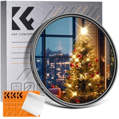 Abbildung von K&amp;F Concept Nano K Serie Variabler 67mm Sternfilter 4 Punkte,8 Punkte für Sternenlichteffekte