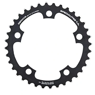 Abbildung von Spécialités TA Zephyr Compact 110 Stück 5 Arm 9/10/11 Gang Innen Kettenblatt, Schwarz, 38t
