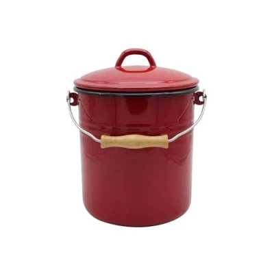 Abbildung von Krüger Mülleimer, Stahlemaille, 5 Liter, Made in Europe