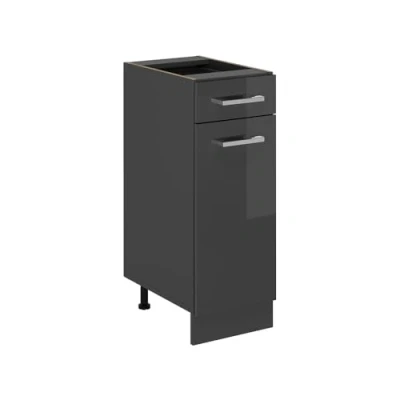 Abbildung von Vicco Küchenunterschrank R Line, Anthrazit Hochglanz, 30 cm ohne Arbeitsplatte