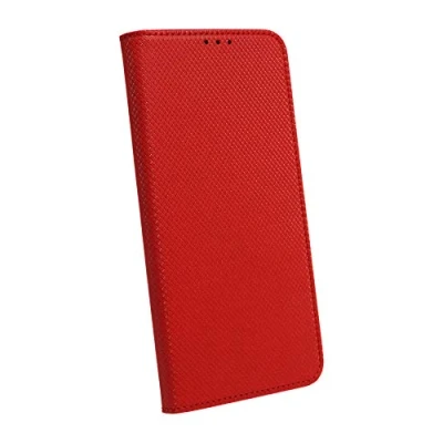 Abbildung von Buch Tasche Smart kompatibel mit Samsung Galaxy S23 Handy Hülle Etui Brieftasche Schutzhülle Standfunktion, Kartenfach Rot