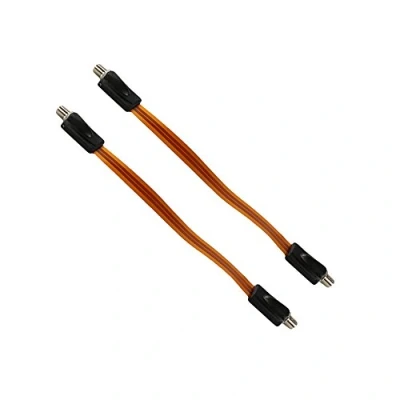 Abbildung von com four® 2X SAT Kabel extrem Flache Fensterdurchführung Flexible 17,5 cm Standard Koaxial Kabel, F Buchse Fenster Adapter für SAT, DVB T in HD Qualität (26.5cm 02 Stück)