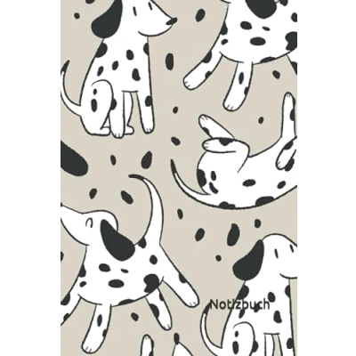Abbildung von Notizbuch: Dalmatiner Notizbuch 6x9 Zoll DIN A5 120 Seiten Punktraster Muster Notizheft Hundehalter Tagebuch Hunde Notebook Hundeliebhaber Schreibheft