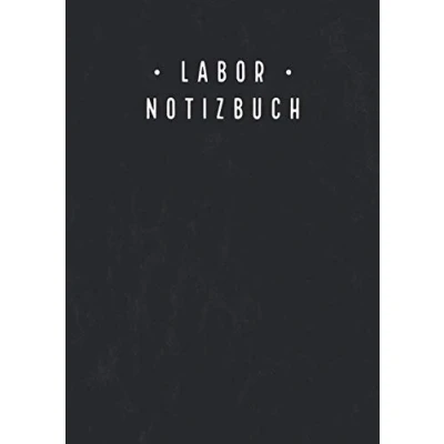 Abbildung von Labor Notizbuch: Laborjournal mit inhaltsverzeichnis Laborbuch a4 Kariert 5x5mm 100 Nummerierte Seiten Laborant Biologen Physiker Chemiker Notizbuch Schwarz