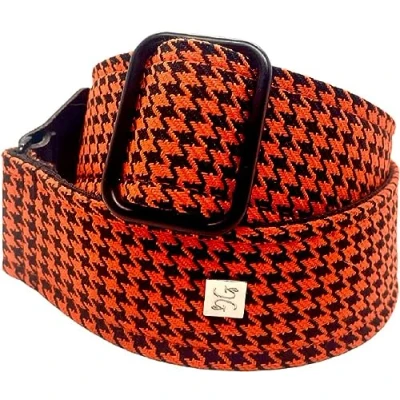Abbildung von GET&#039;M Gitarrengurt Fly Hounds Tooth Orange 2&quot; Guitar Strap