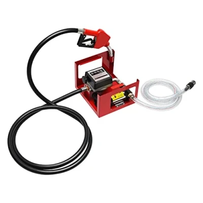 Abbildung von AOOUNGM Dieselpumpe, 230V Heizölpumpe, 50/min Selbstansaugende Ölpumpe, Zählwerk Automatik Pumpe für Biokraftstoff, Dieselpumpe Kraftstoffpumpe mit automatischer Pistole