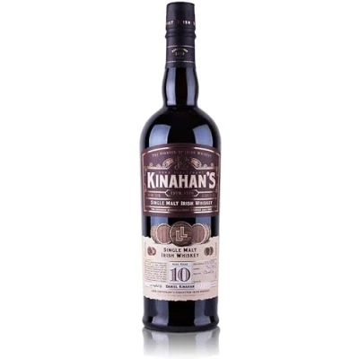 Abbildung von Kinahan&#039;s 10 Jahre Irish Single Malt Whiskey The Pioneer of Gereift in Bourbonfässern Einer der außergewöhnlichsten Whiskeys auf dem Markt 46% Vol. 1x 0,7l