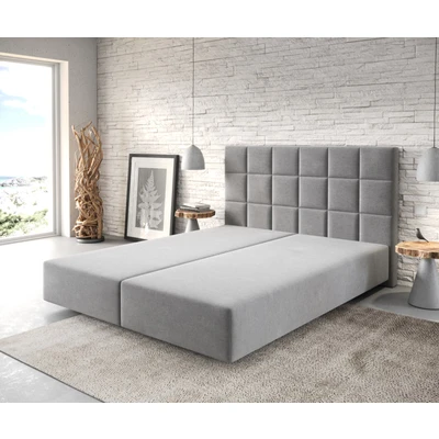 Abbildung von DELIFE Boxspringbett Dream Fine, Mikrofaser Grau 160x200 cm