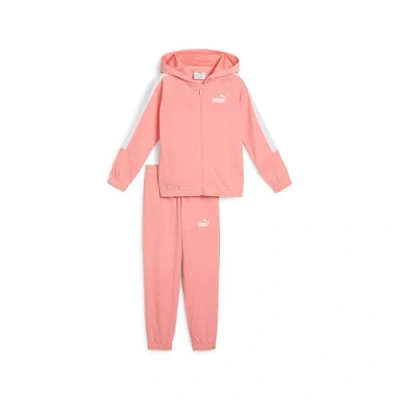 Abbildung von Puma LOGO SUIT Unisex SET Trainingsanzug für Kinder, Größe: 116, Pink fruit