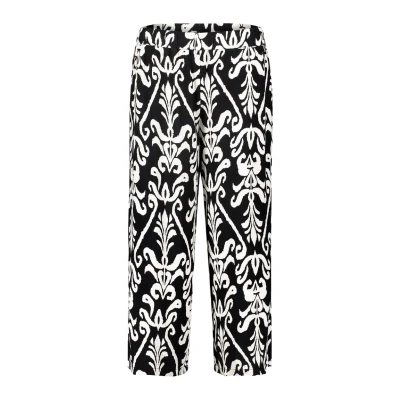 Abbildung von Cartoon Stoffhose, Damen, Größe: 36, Black nature