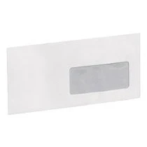 Abbildung von Clairefontaine Briefumschläge DINlang mit Fenster haftklebend 90g/qm w