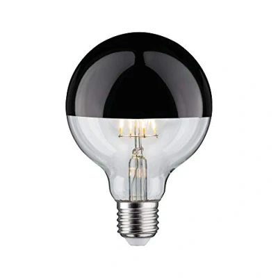 Abbildung von Paulmann 28677 LED Lampe Filament G95 6.5 W Leuchtmittel Kopfspiegel Schwarz Chrom 2700K Warmweiß dimmbar E27