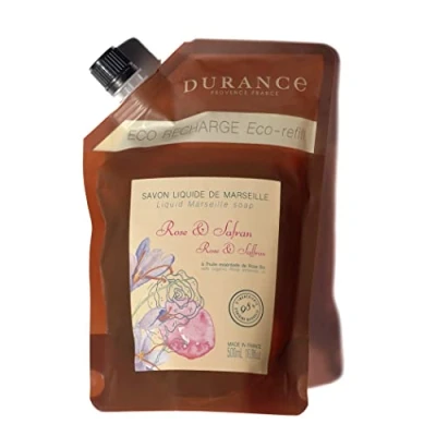 Abbildung von Durance Nachfüllpackung Savon de Marseille, flüssig, 500 ml, Rosa und Zafferan