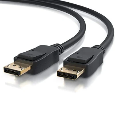 Abbildung von CSL 8k Displayport Kabel 1,5m auf DP 1.4 7680 x 4320 60 Hz 3840 2160 120 1920 1200 240 Bandbreite von bis zu 32,4 Gbit s HBR3, DSC 1.2, HDR 10