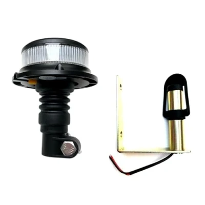 Abbildung von MelTruck® Orange weiß 18 LED Rundumleuchte Warnlicht 12/24V E9 3x Blitzmuster ECE R65 R10 (Aufsteckror U)