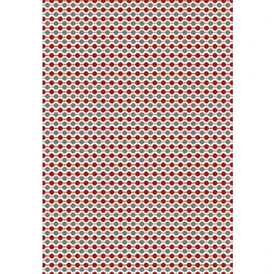 Abbildung von Clairefontaine 393816C Packung mit 4 Blätter Seidenpapier (50 x 70 cm, 18g/qm) 1 Pack kugel rot/silber