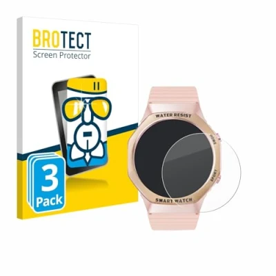 Abbildung von BROTECT Schutzglas für Mutoy Smartwatch 1.32&quot; (rund) (3 Stück) Schutzfolie Panzer Folie Glas [Extrem Kratzfest 9H, Anti Fingerprint,