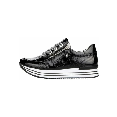 Abbildung von Remonte Damen D1302 Halbschuhe, schwarz, 37 EU