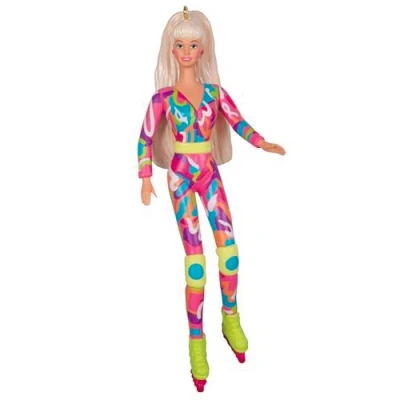 Abbildung von Hallmark Keepsake Barbie Hot Skatin&#039; 2024 Weihnachtsdeko Barbie, Geschenke für sie