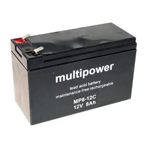 Abbildung von Multipower Blei Gel Akku MP8 12c 12V/8Ah 8000mAh Zyklenfest