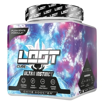Abbildung von LOOT Game Booster Konzentration, Ausdauer, Reaktionsfähigkeit 50 Servings (400g) mit Koffein &amp; 20 einzigartigen Inhaltsstoffen Flow State Formel Ultra Instinct