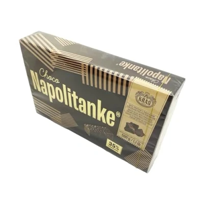 Abbildung von NAPOLITANKE KRAS Premium Waffeln Waffelkekse mit leckeren Milch , Schokoladencreme Haselnuss Zitronen und Orangenfüllungen Verschiedene Größen (500 G, 3 PCS)