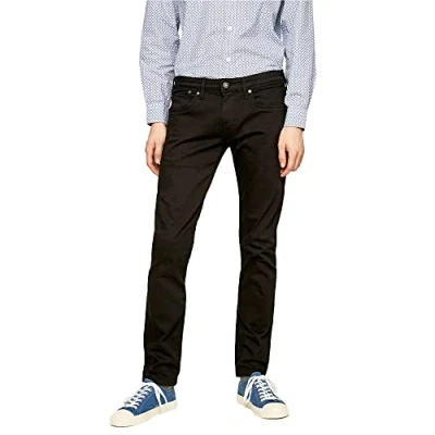 Abbildung von Pepe Jeans Herren Hatch Jeans, Schwarz (Denim s92), 40W / 30L EU