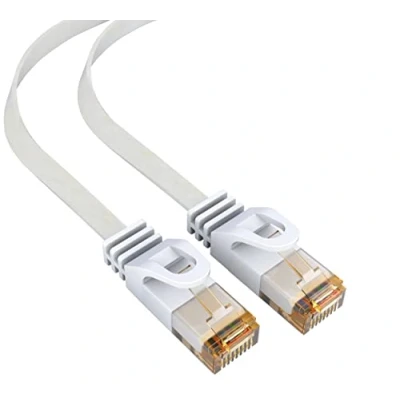 Abbildung von mumbi LAN Kabel 1,5m CAT 6 Netzwerkkabel Flachkabel CAT6 Ethernet Patchkabel RJ45 1,5Meter, weiss