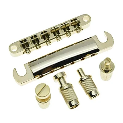 Abbildung von Gold E Gitarre Tune o matic Steg und Saitenhalter für Epiphone LP Les Paul