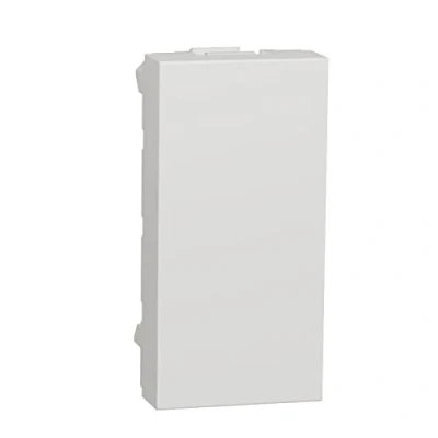 Abbildung von Schneider Electric NU986518 Unica Blindabdeckung, 1 Module, Weiß