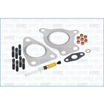 Abbildung von AJUSA JTC11237 Montagesatz, Lader with studs, syringe oil mit Dichtungen Montageanleitung RENAULT: ESPACE 4, LAGUNA 2, 3