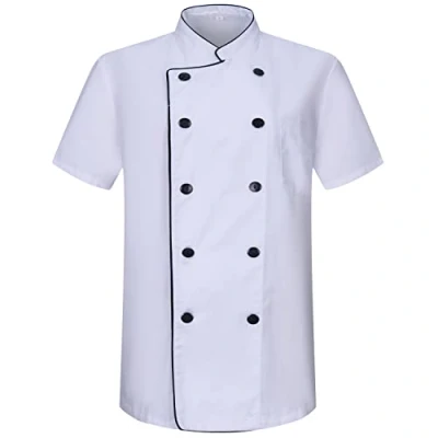 Abbildung von MISEMIYA Herren Kochjacke Hospitality Uniform Ref.8421B Medium, Kochjacken 8421B Weiß