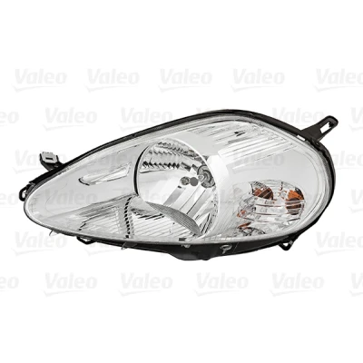 Abbildung von VALEO 043888 Scheinwerfer links H4, W5W Halogen transparent mit Abblendlicht, Fernlicht für Rechtsverkehr ORIGINAL TEIL Stellmotor LWR