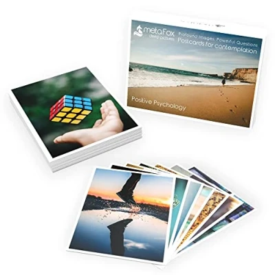 Abbildung von metaFox &#039;Positive Psychology&#039; for Coaching and Therapy Use as Inspirational Cards Mindfulness Cards, Positive Affirmations Psychology, Motivational Postcards