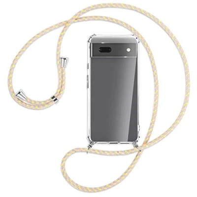 Abbildung von mtb more energy® Handykette kompatibel mit Google Pixel 6a (6.2&#039;&#039;) Vintage Flowers Smartphone Hülle zum Umhängen Anti Shock Full TPU Case