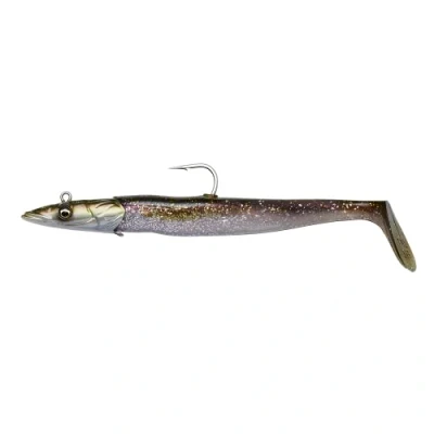 Abbildung von Savage Gear Sandeel V2 2P1 Shad Green Silver 18cm (86g) Gummifisch