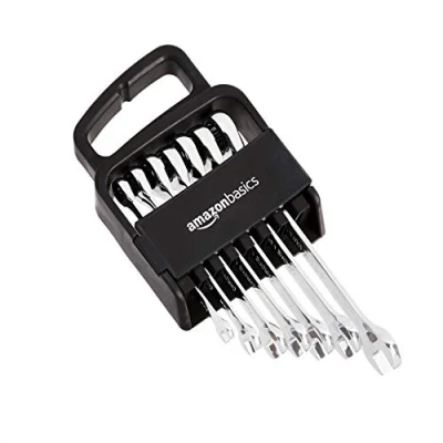 Abbildung von Amazon Basics Ringmaulschlüssel Set, metrisch, 7 teilig