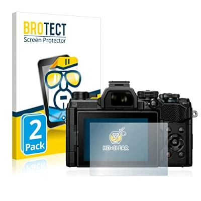 Abbildung von BROTECT (2 Stück Schutzfolie für Olympus OM System 5 Displayschutz Folie Ultra Klar