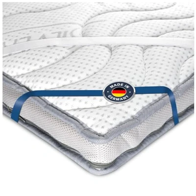 Abbildung von BMM Topper 160x200 cm Komfort Härtegrad H2 weich/PurLatex Topper/Öko Tex Zertifiziert/orthopädische Matratzenauflage/Höhe 8 cm/Topper produziert in Deutschland