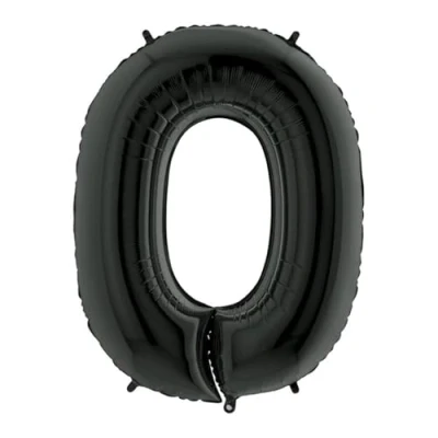 Abbildung von Grabo XXL Riesen Zahlen Folienballon 102 cm (40&quot;) Farbauswahl Perfekte Deko für Geburtstage, Jubiläen &amp; Feiern Happy Birthday Party Highlight Helium und Luft! Wiederverwendbar! (Schwarz, 0)