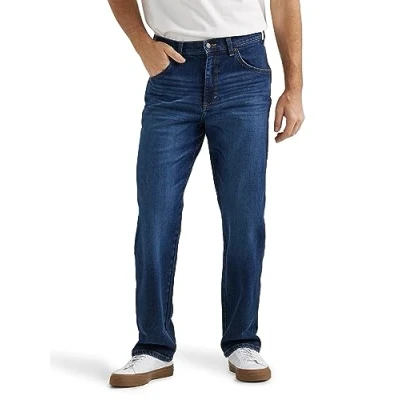 Abbildung von Wrangler Herren Jeans, frei dehnbar, lockere Passform, Dunkles Indigo, 34W / 32L