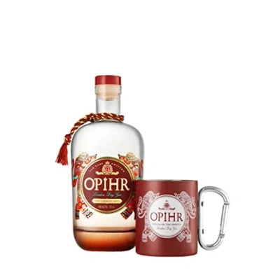 Abbildung von Opihr I European Edition London Dry Gin Aromatic Bitters Mit gebrannten Orangen und Bitternoten Inspiriert durch die antike Gewürzstraße 43% Vol. 700 ml