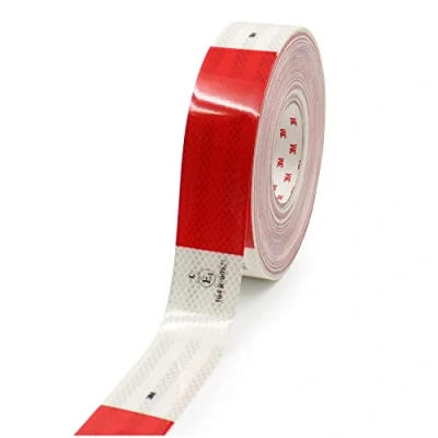 Abbildung von 3M Diamond Grade 983 Scotchlite Konturmarkierung 50mm Reflexfolie Reflexband Finest Folia (Rot Weiß, 3 Meter)