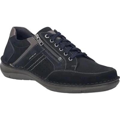 Abbildung von Josef Seibel NEW Anvers Sportlicher Schnürer, Herren, Größe: 41, Dunkelblau kombi Schuhe