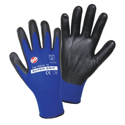 Abbildung von L+D 1165 9 Schutzhandschuh Blau, schwarz Nylon