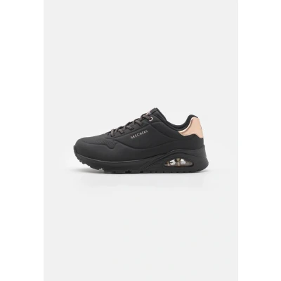 Abbildung von Skechers Wide Fit UNO Sneaker low, Damen, Größe: 38.5, Black /rose gold Schuhe